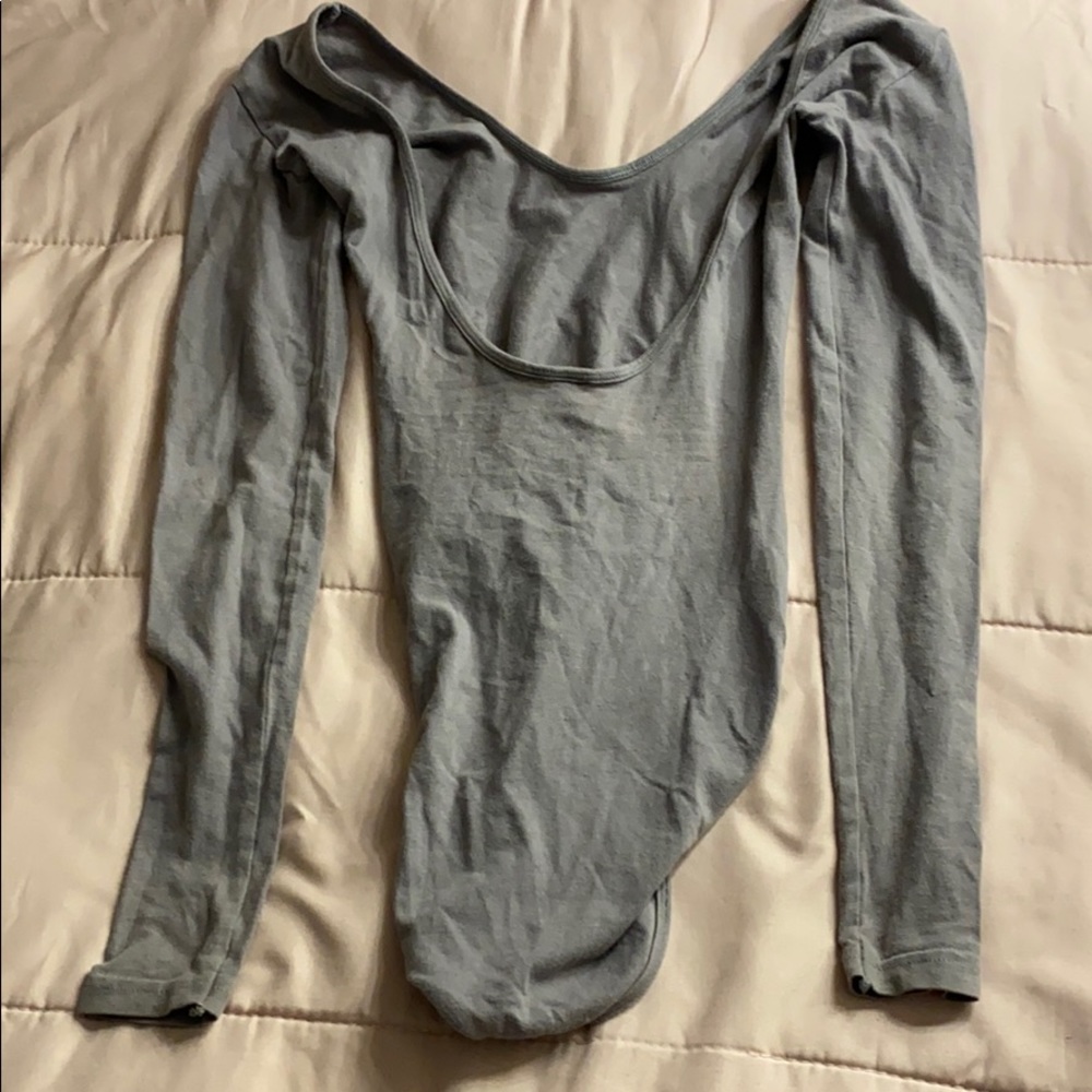 Purple American apparel bodysuit